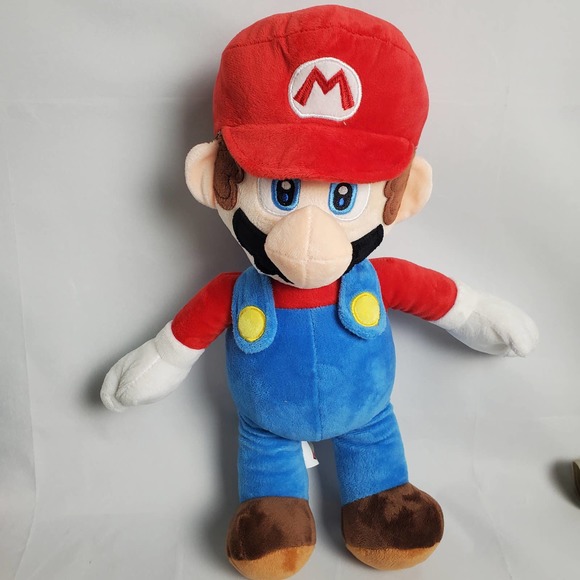 Nintendo Super Mario Plush Mario 16" Stuffed Animal Red Blue - Picture 2 of 6